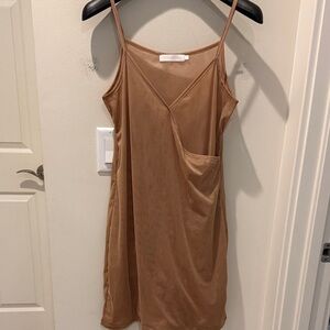Anne Fontaine Sormiou Tan Mesh Camisole Slip Dress size 42 US 8-10